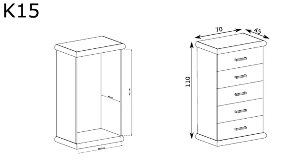 Komoda Kora K-15 - obrazek 5