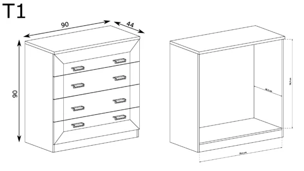 Elegancka komoda Tadeusz T-1 - obrazek 5