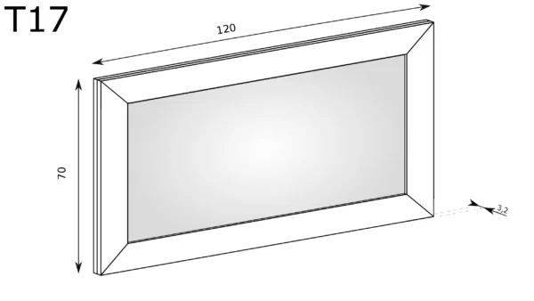 Lustro ścienne Tadeusz T-17 - obrazek 2