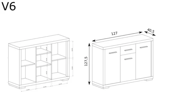 Komoda Vegas V-6 - obrazek 5