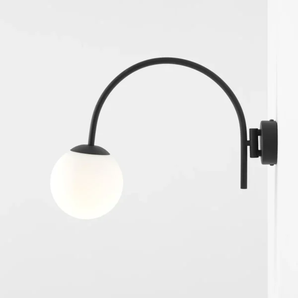 minimalistyczna lampa z regulowanym ramieniem 180°