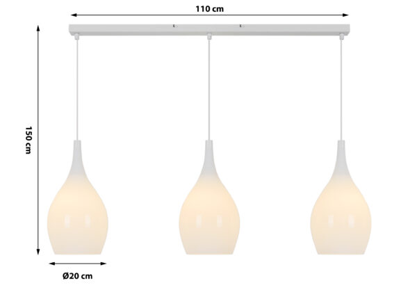 Lampa wisząca Blanco 3 - obrazek 2