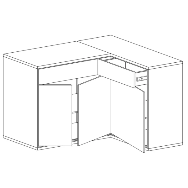 Nowoczesna komoda narożna Mediolan M-15 - obrazek 7