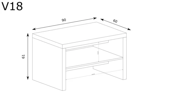 Mały stolik kawowy Vegas V-18 - obrazek 3