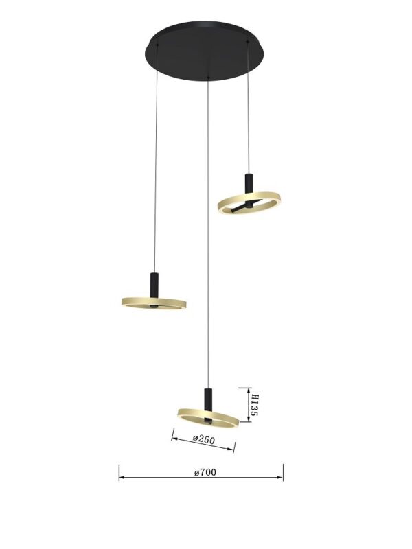 Lampa wisząca Brest 3 - obrazek 3