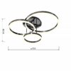 Lampa sufitowa czarna Perpignon 3 - obrazek 4