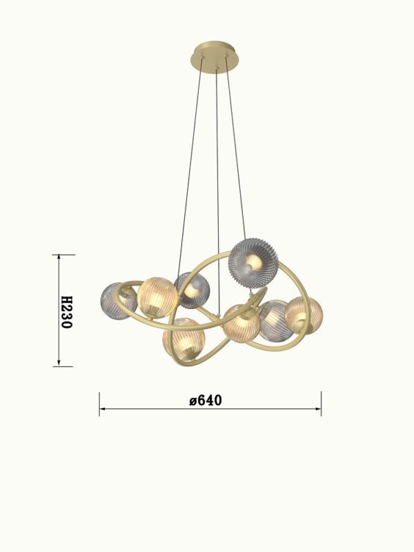 Lampa wisząca Metz 8 - obrazek 4