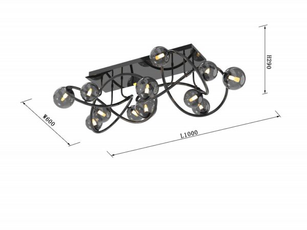 Lampa sufitowa Nancy 12 - obrazek 4